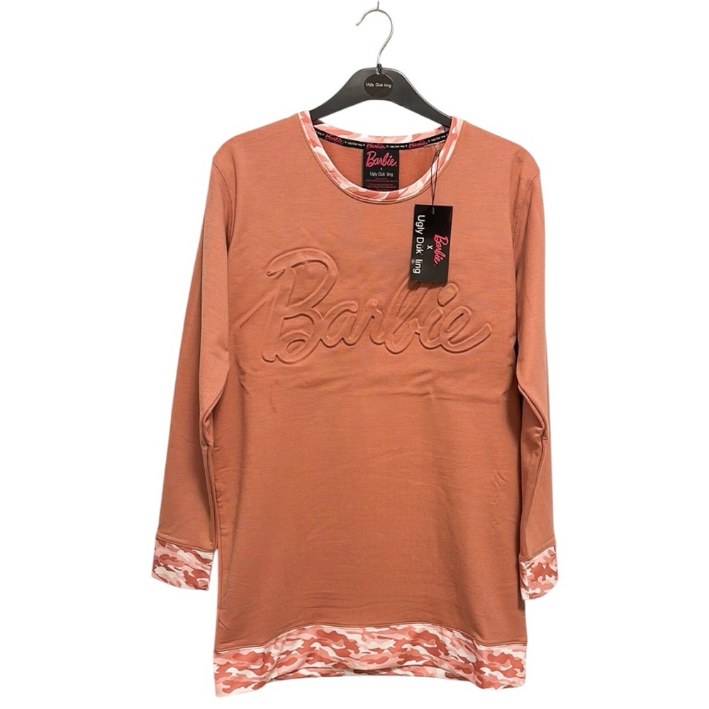 C009 - 🇨🇦Barbie x Ugly Dukling Camo Oversized Sweater Dress